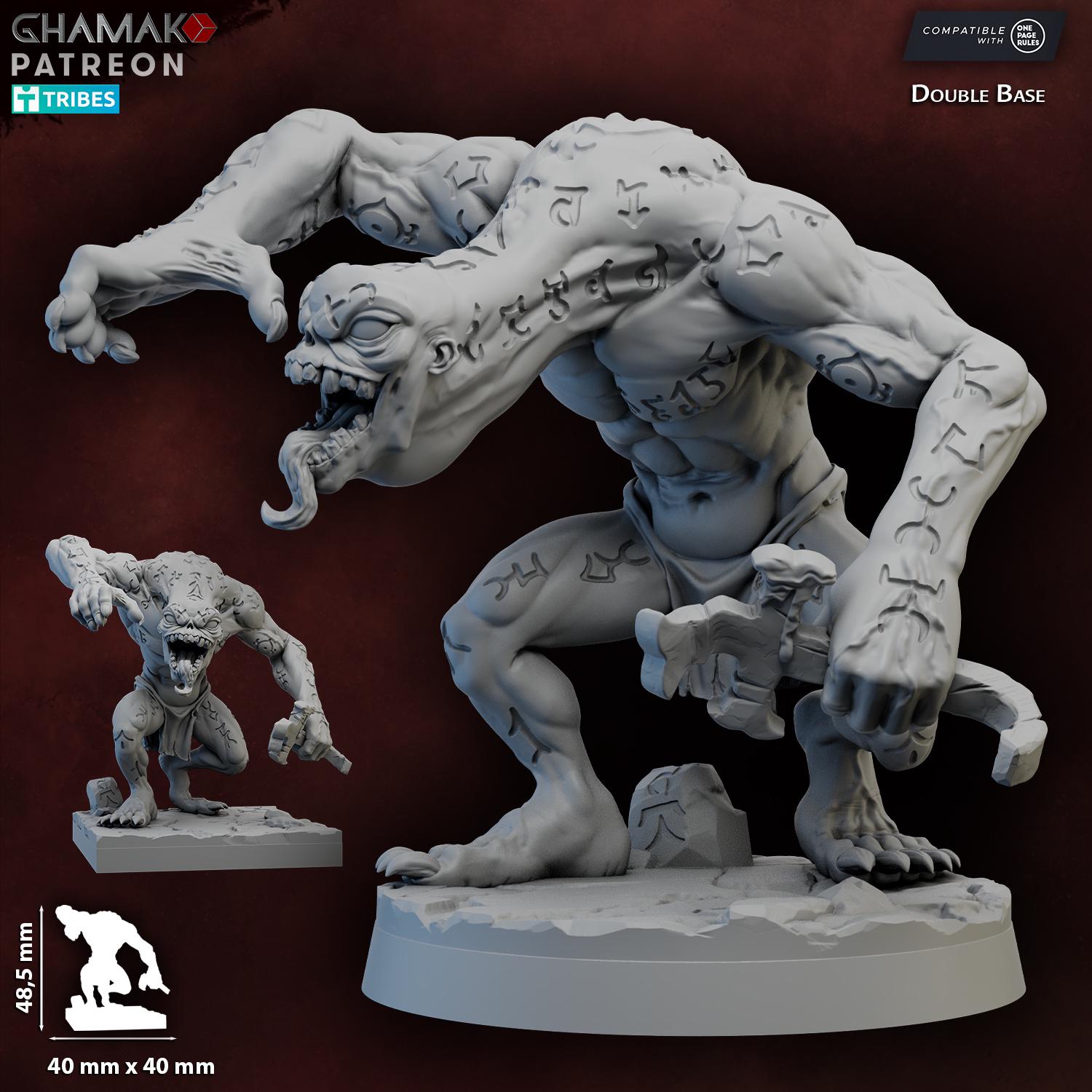 Kovosh Elder (Runic Undead) Miniature Ghamak - Tabletop Sci Fi Fantasy Wargaming Proxy