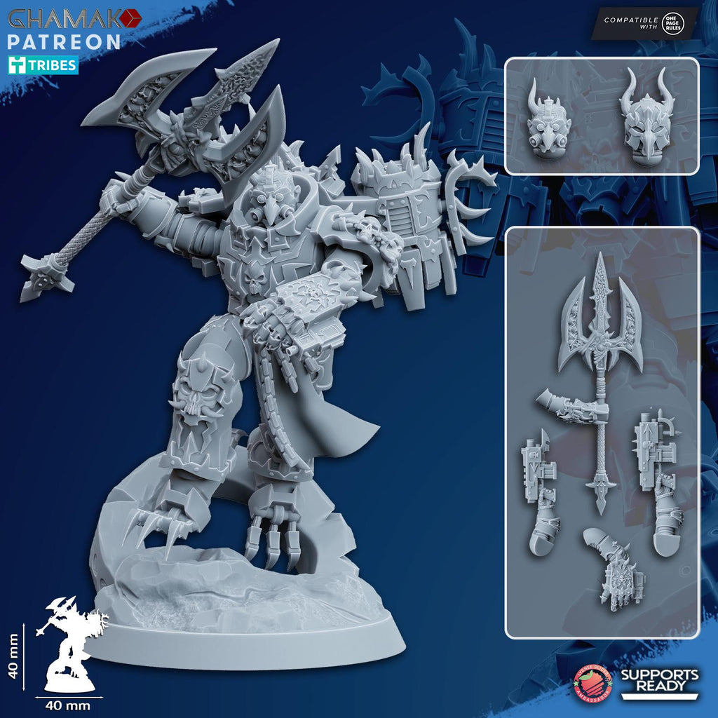 Talon of the Void Ghamak - Heretic Heresy Knights Tabletop Sci Fi Resin 3D Printed Models