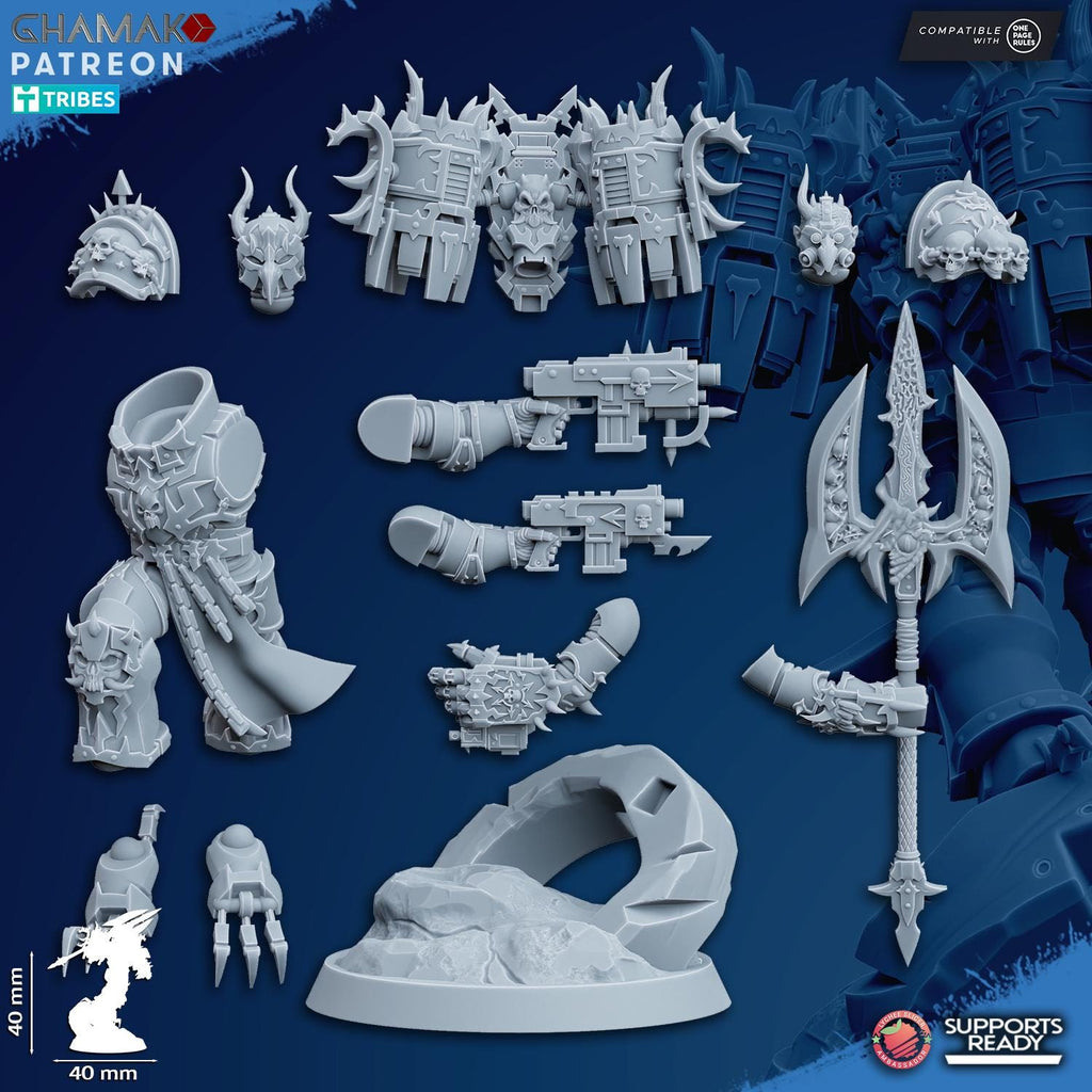 Talon of the Void Ghamak - Heretic Heresy Knights Tabletop Sci Fi Resin 3D Printed Models