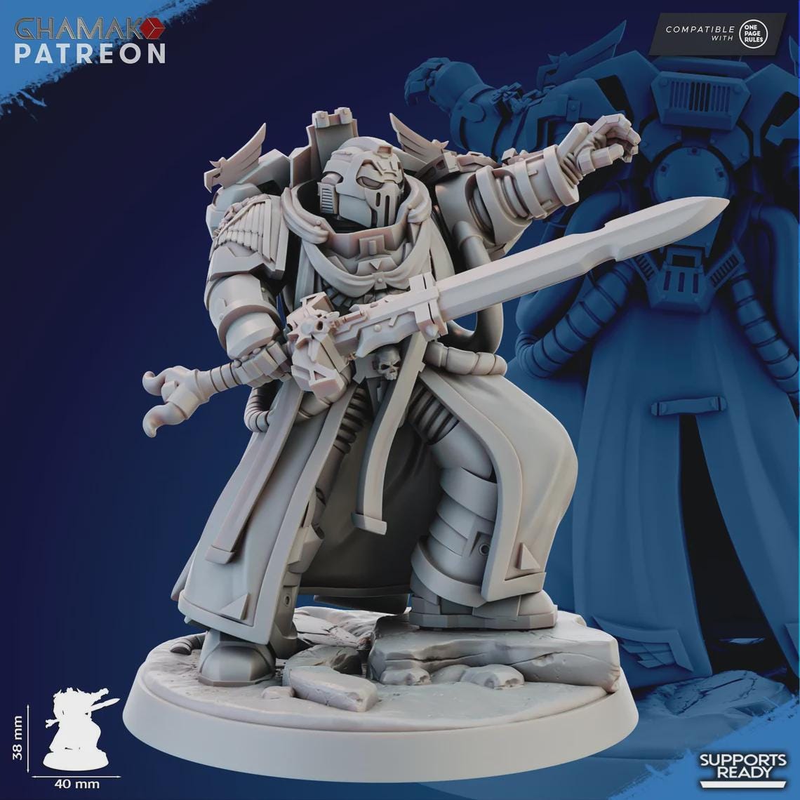 Warp Bringer - Sidereum Knights Proxy Marines - Tabletop Wargaming Miniature