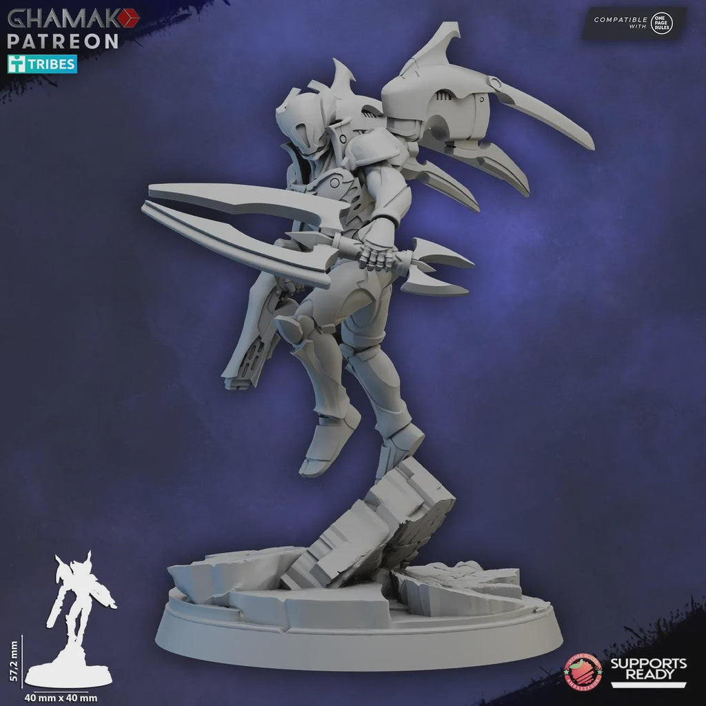 Deymar Quor Warden Of The Pulse - Greater Good Tabletop Sci Fi Proxy Models