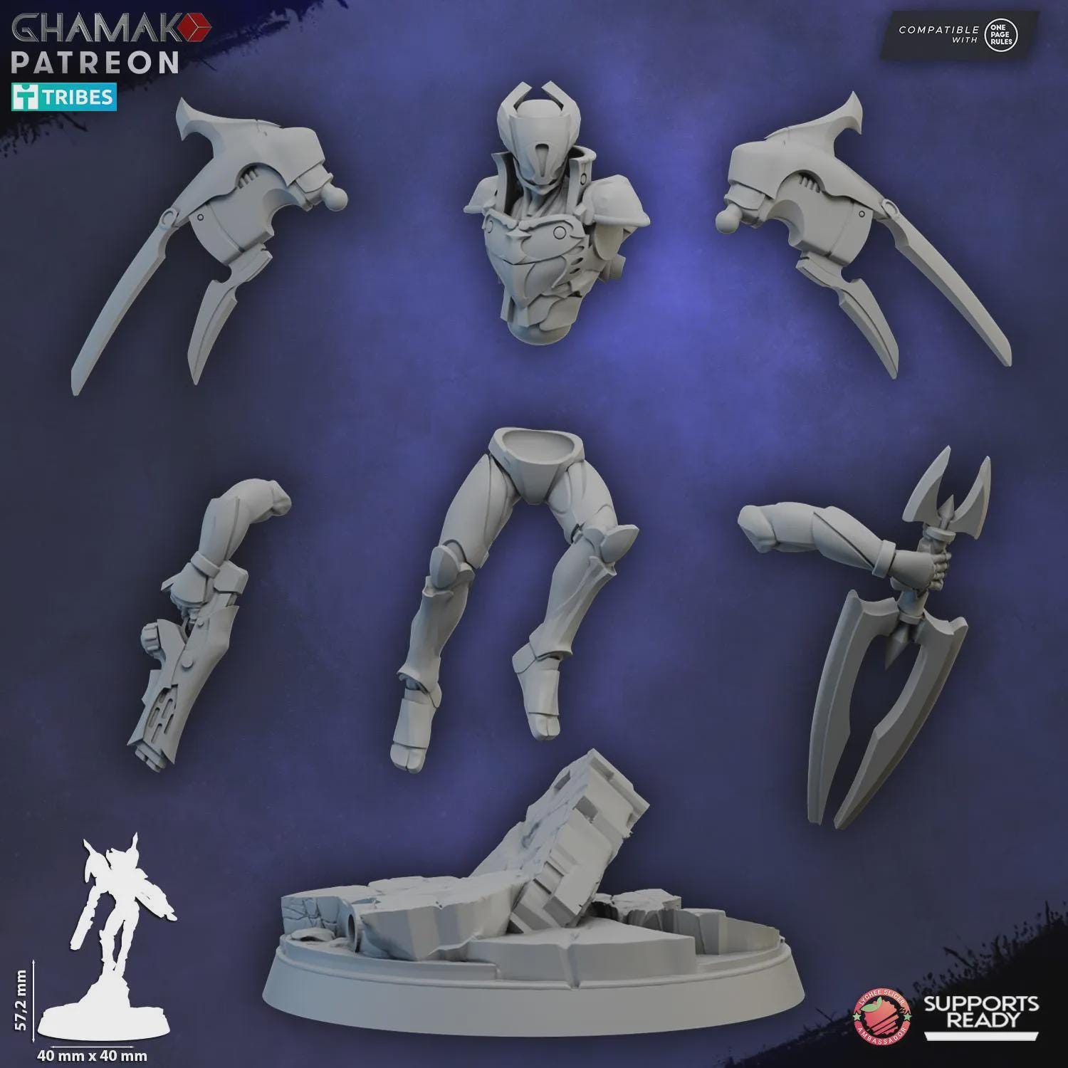 Deymar Quor Warden Of The Pulse - Greater Good Tabletop Sci Fi Proxy Models