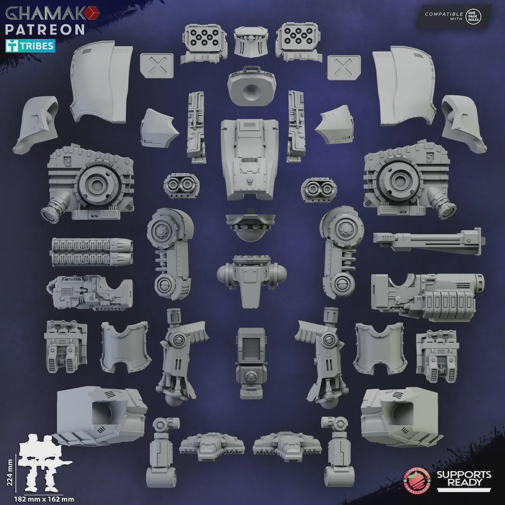 Sci-Fi Mech Miniature | Conqueror Titan Ghamak Resin