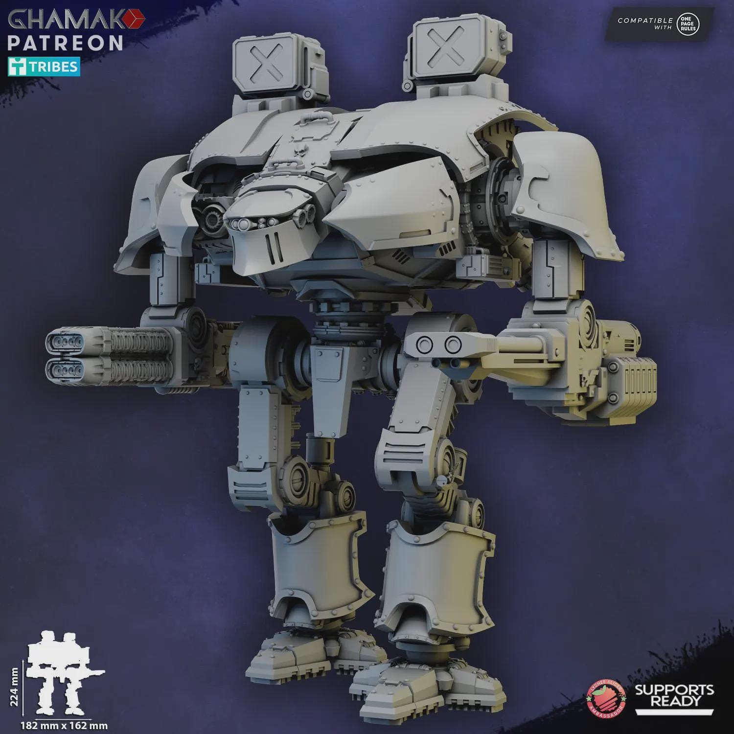 Sci-Fi Mech Miniature | Conqueror Titan Ghamak Resin