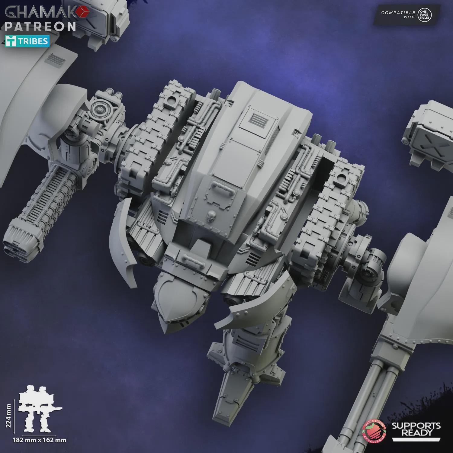 Sci-Fi Mech Miniature | Conqueror Titan Ghamak Resin