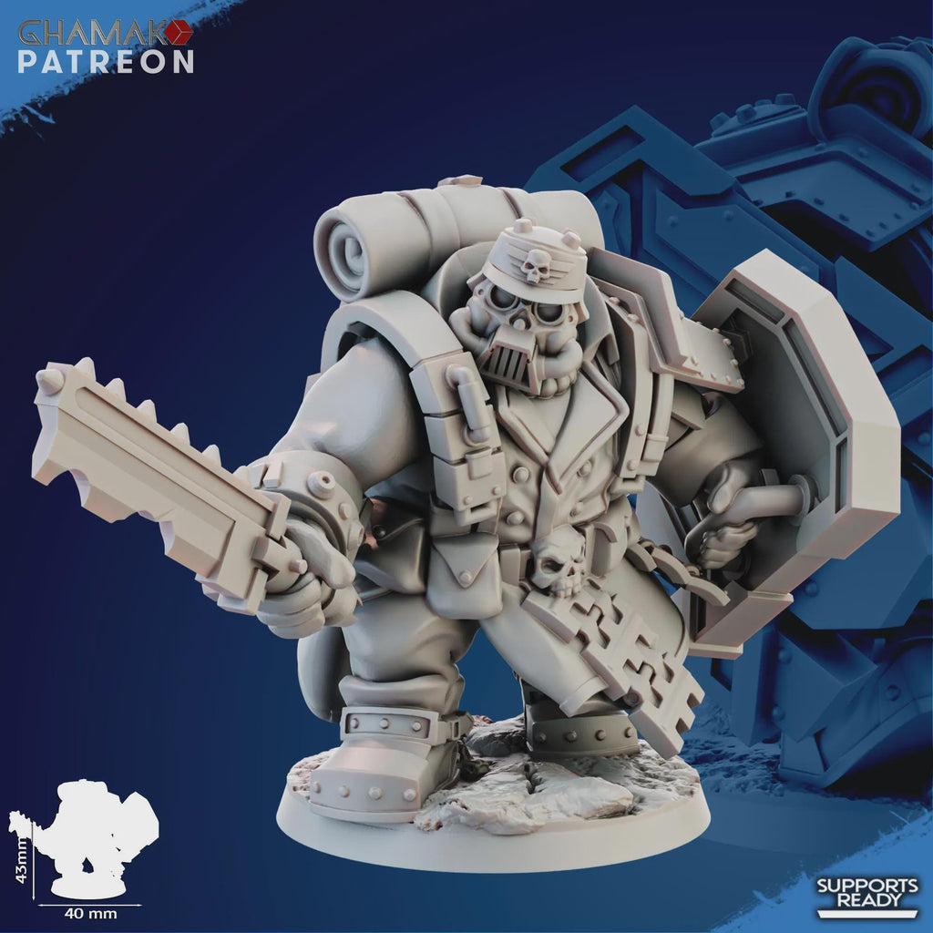 Sci Fi Marines Miniatures | Iron Ogres Ghamak Proxy