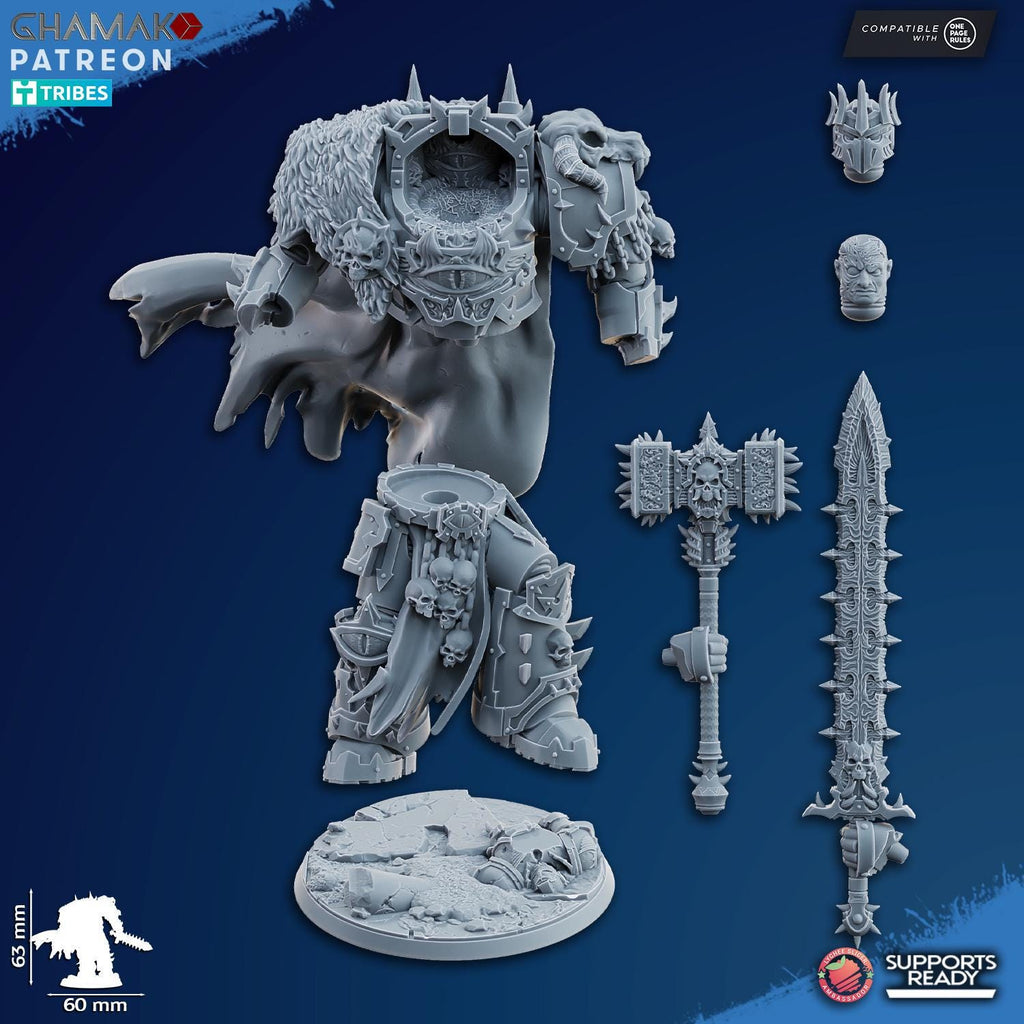 Ammon The Traitor - Heretic Heresy Knights Tabletop Sci Fi Resin 3D Printed Models