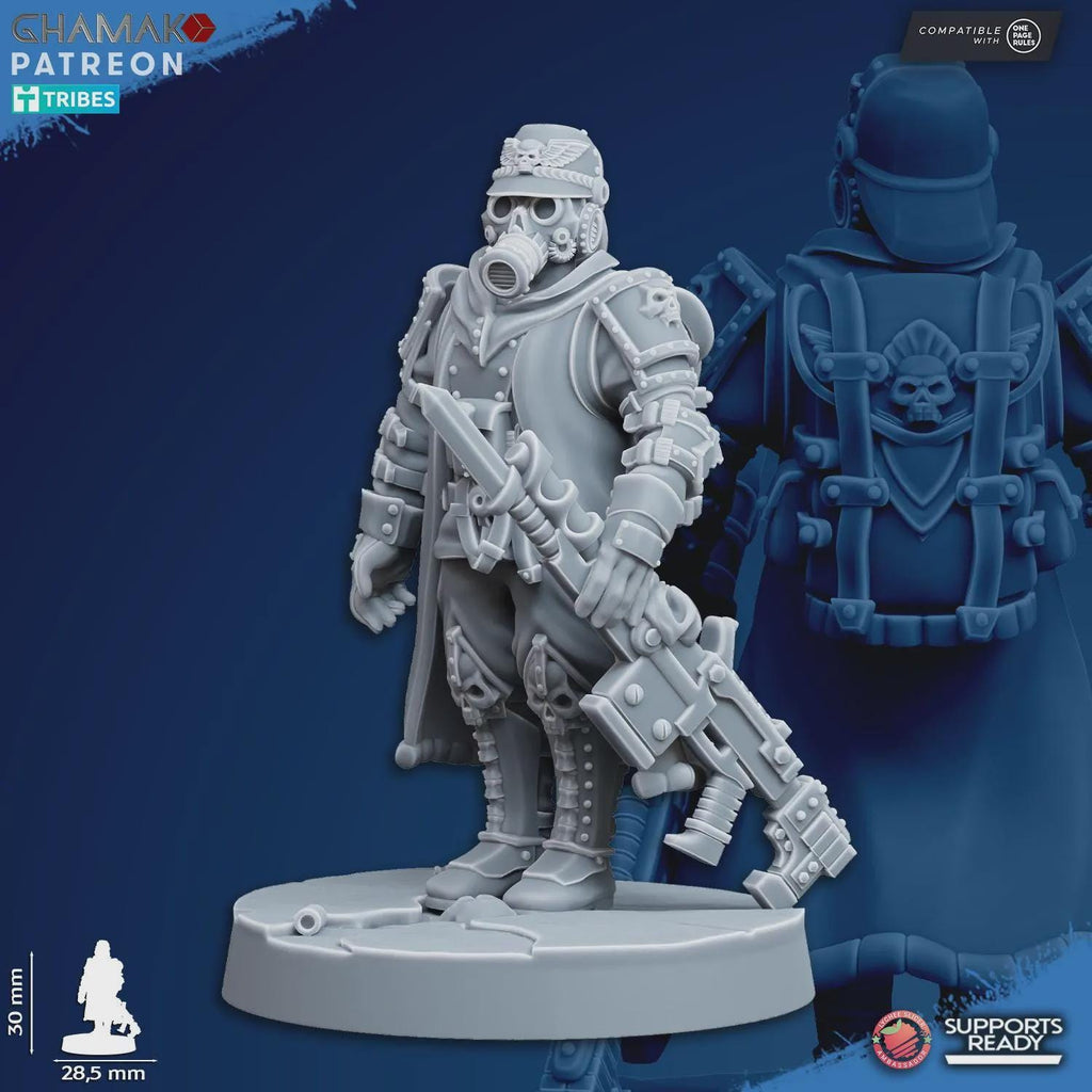 At ease Trenchers Iron Korps Ghamak - Tabletop Sci Fi Knights Wargaming Proxy Marines