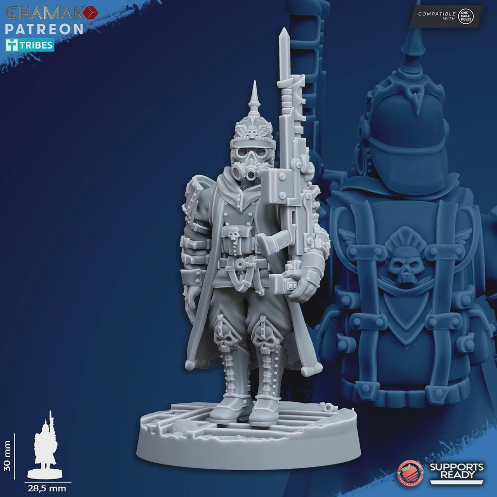 At ease Trenchers Iron Korps Ghamak - Tabletop Sci Fi Knights Wargaming Proxy Marines