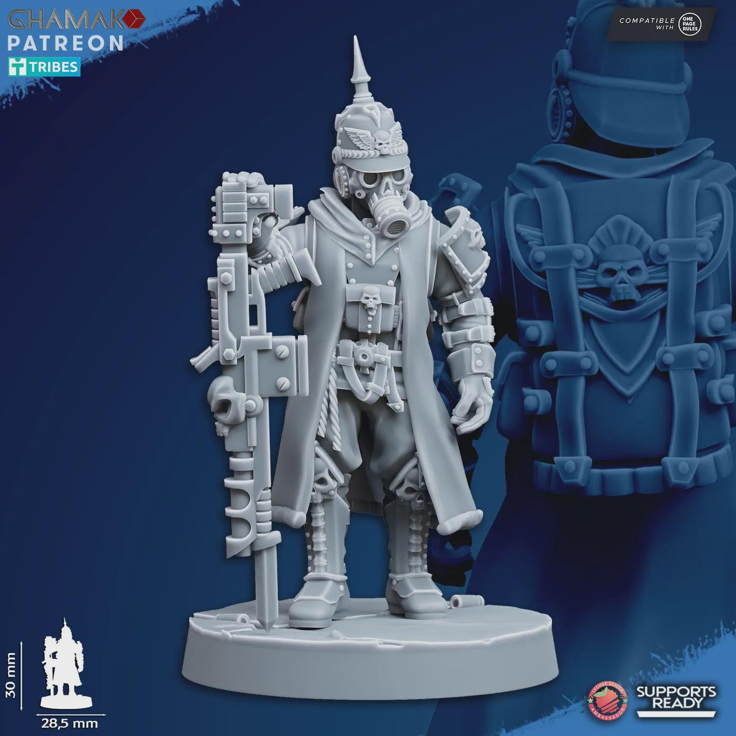 At ease Trenchers Iron Korps Ghamak - Tabletop Sci Fi Knights Wargaming Proxy Marines