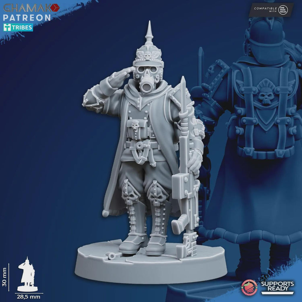 At ease Trenchers Iron Korps Ghamak - Tabletop Sci Fi Knights Wargaming Proxy Marines