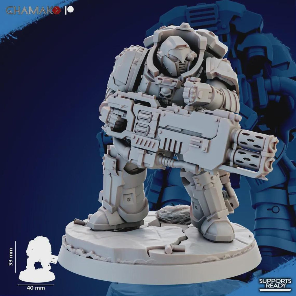 Cremetis Team Ghamak - Proxy Marines Tabletop Sci Fi Knights Wargaming