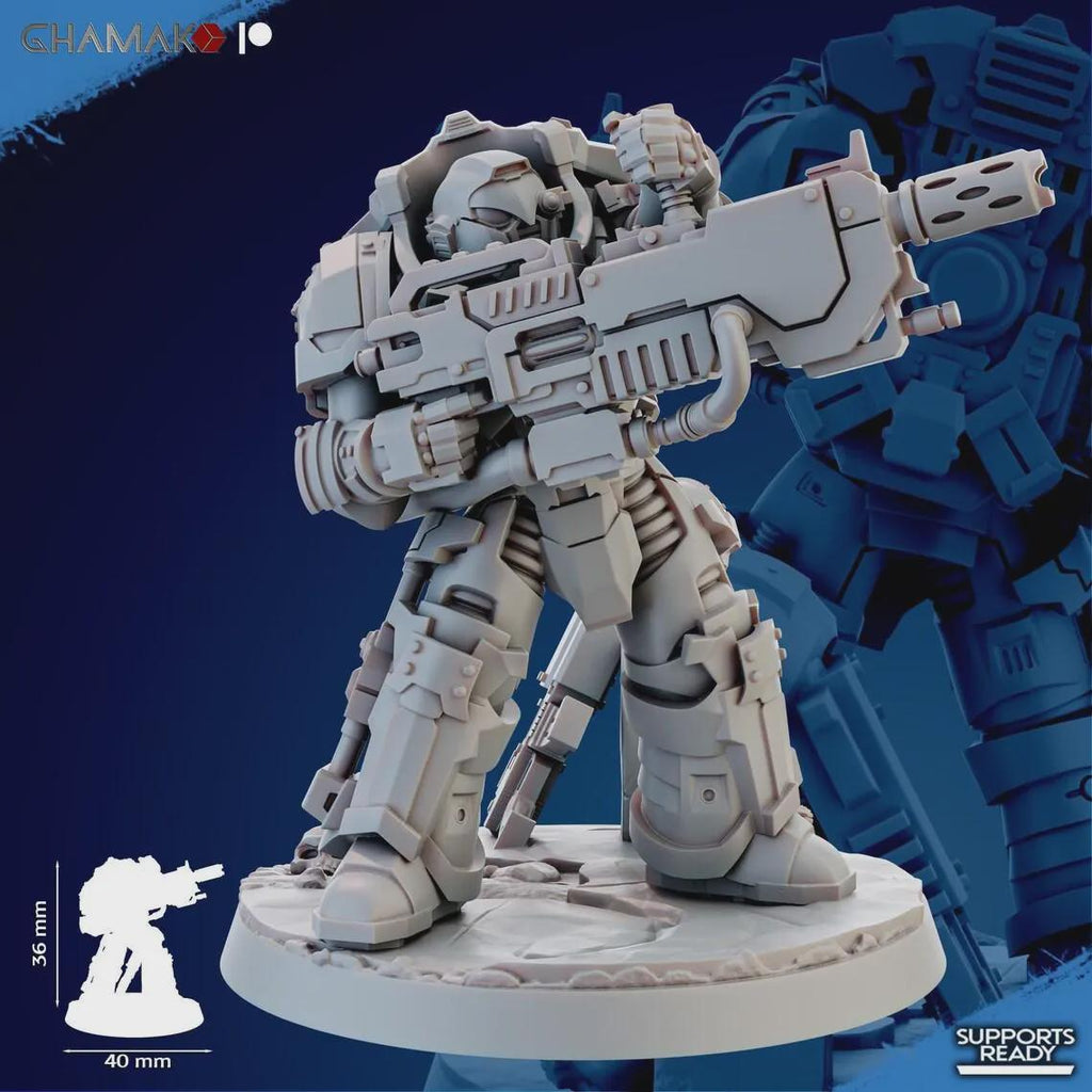 Cremetis Team Ghamak - Proxy Marines Tabletop Sci Fi Knights Wargaming