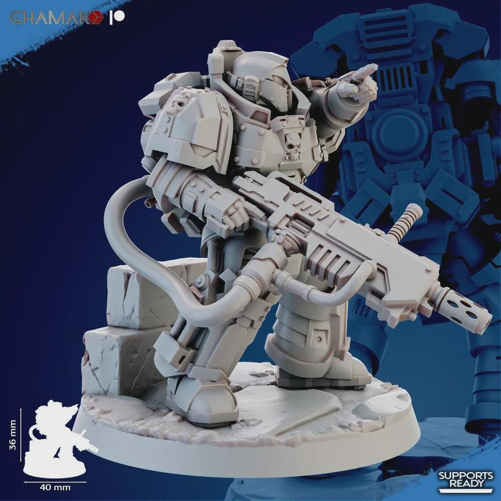 Cremetis Team Ghamak - Proxy Marines Tabletop Sci Fi Knights Wargaming