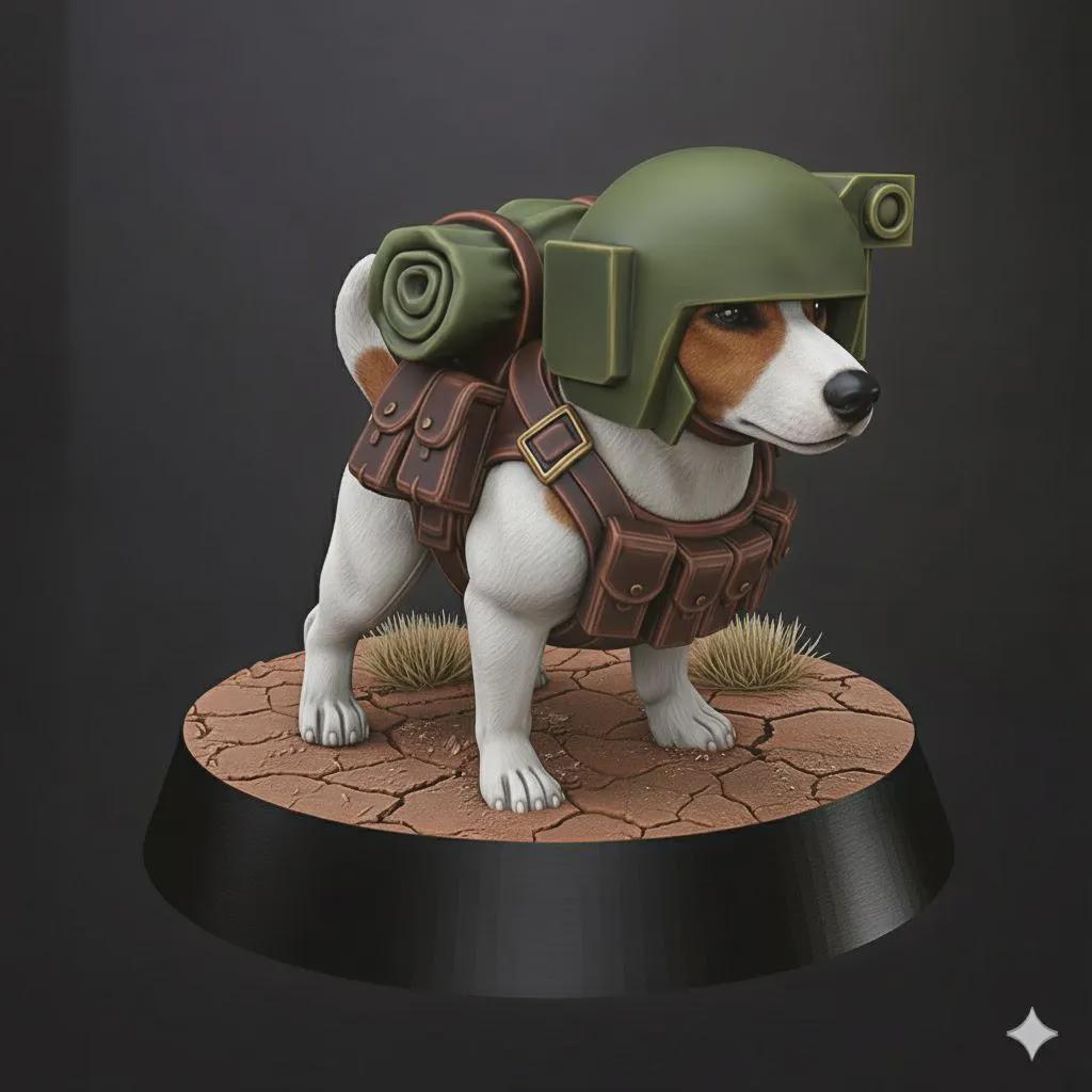 Grimdark Dog Guard Model Gift Tabletop Sci Fi Wargaming Proxy