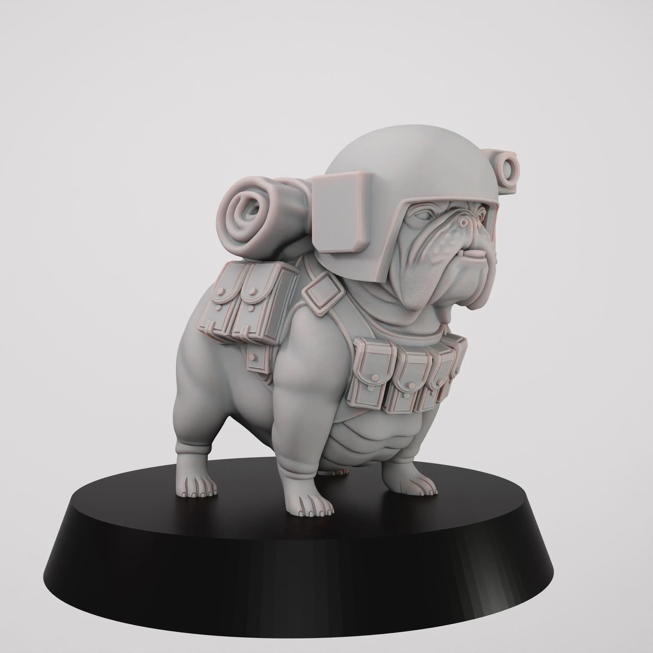 Grimdark Dog Guard Model Gift Tabletop Sci Fi Wargaming Proxy