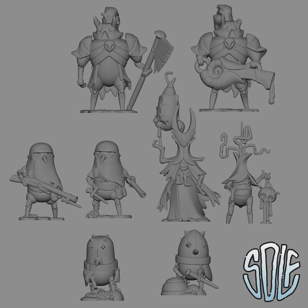 Trench Bugs - Trench Crusade Proxy Models Tabletop Wargaming Miniatures 3D Printed Resin