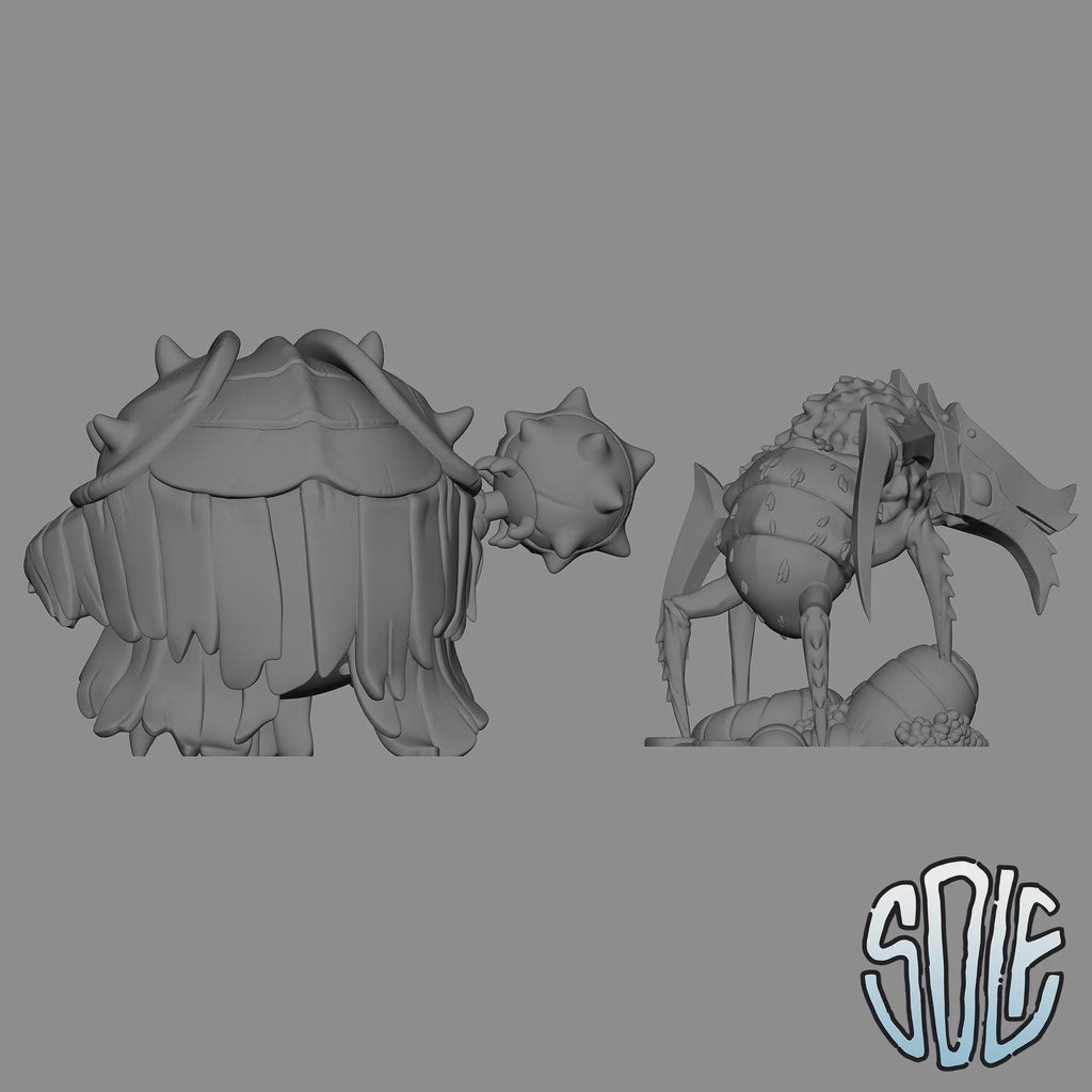 Trench Bugs - Trench Crusade Proxy Models Tabletop Wargaming Miniatures 3D Printed Resin