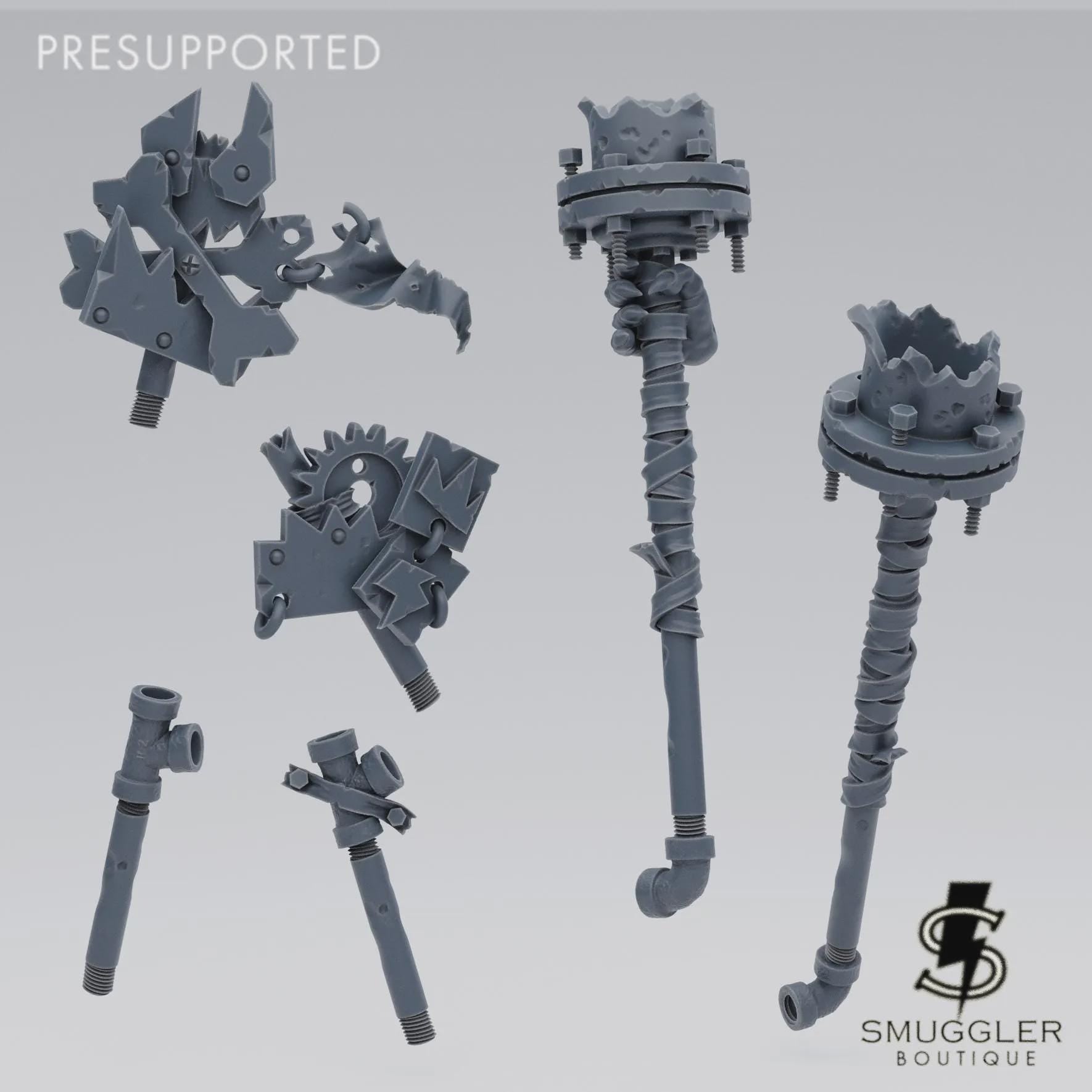 Orc Krakkjaw Tabletop Sci Fi Wargaming Proxy Orc Warboss - Smuggler Boutique