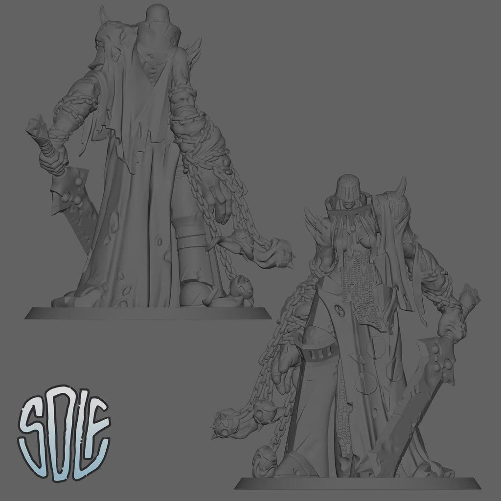 Plague Knight - Tabletop Sci Fi Fantasy Miniature Wargaming Proxy