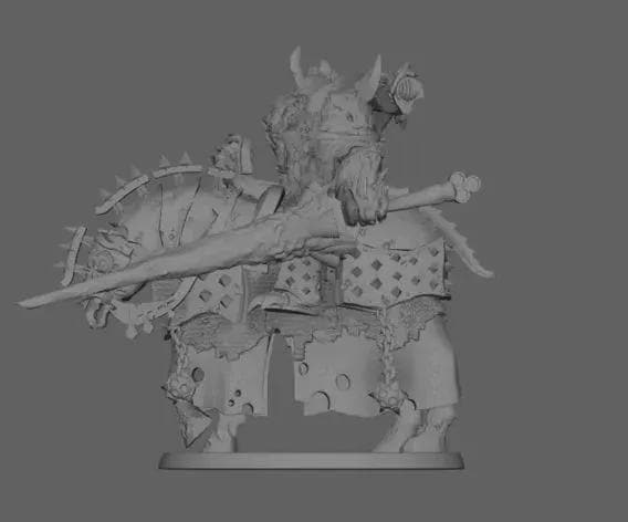 Plague Rider - Tabletop Sci Fi Fantasy Miniature Wargaming Proxy