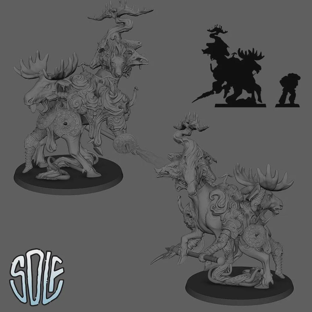 Monster Moose Tree - Tabletop Sci Fi Fantasy Miniature Wargaming Proxy Dungeons And Dragons