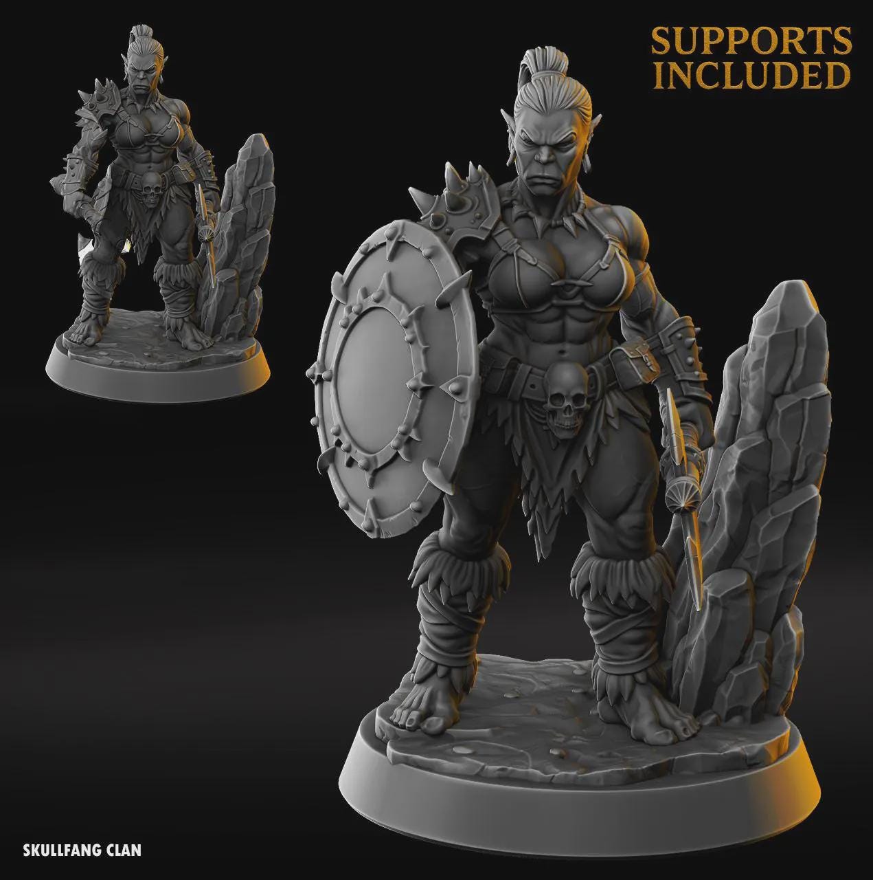 Human Male Paladin Knight - Fantasy Tabletop Wargame Model 3D Resin Printed DnD
