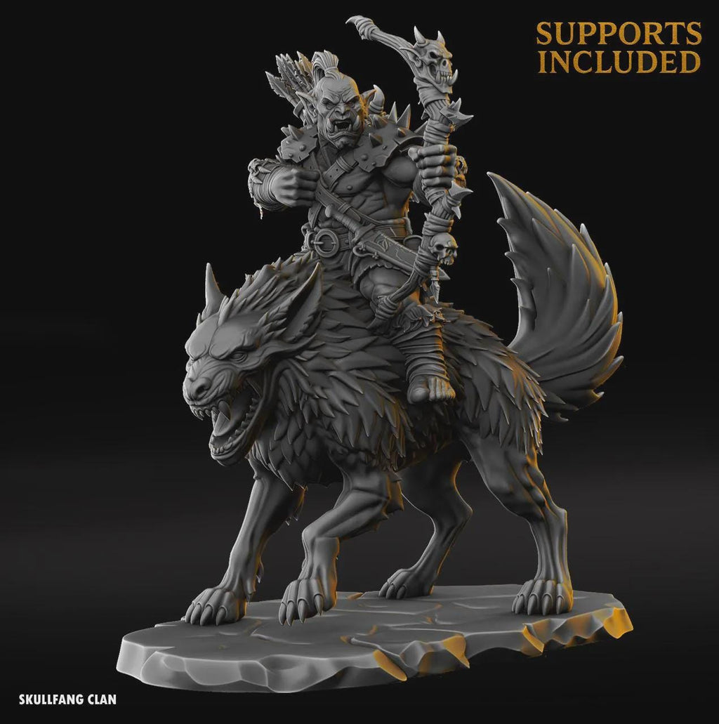 Orc Archer - Fantasy Tabletop Wargame Model 3D Resin Printed DnD