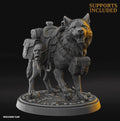 Giant Wolf - Fantasy Tabletop Wargame Model 3D Resin Printed DnD