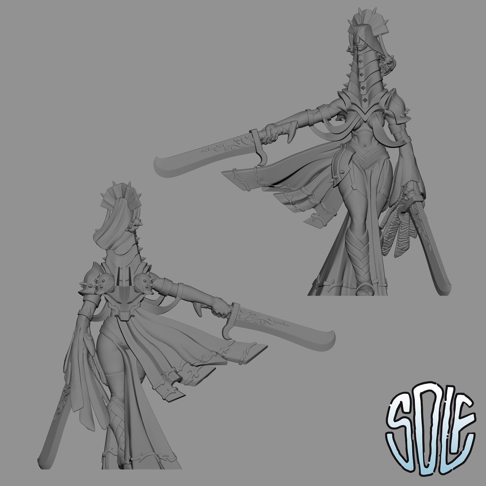 Princess of Pain  - Tabletop Demon Sci Fi Fantasy Miniature Wargaming Proxy