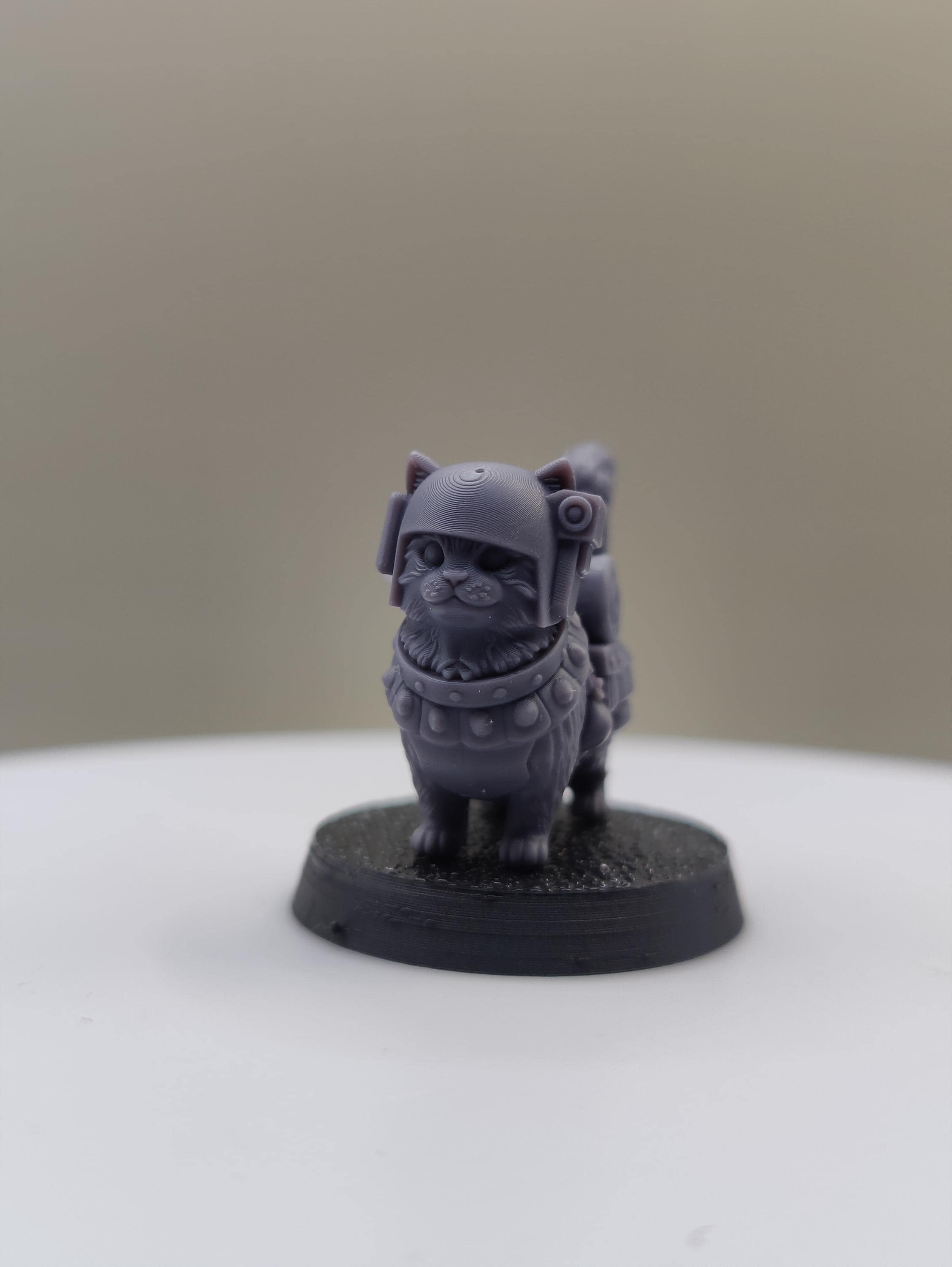 Grimdark Cat Guard Model Gift Tabletop Sci Fi Wargaming Proxy