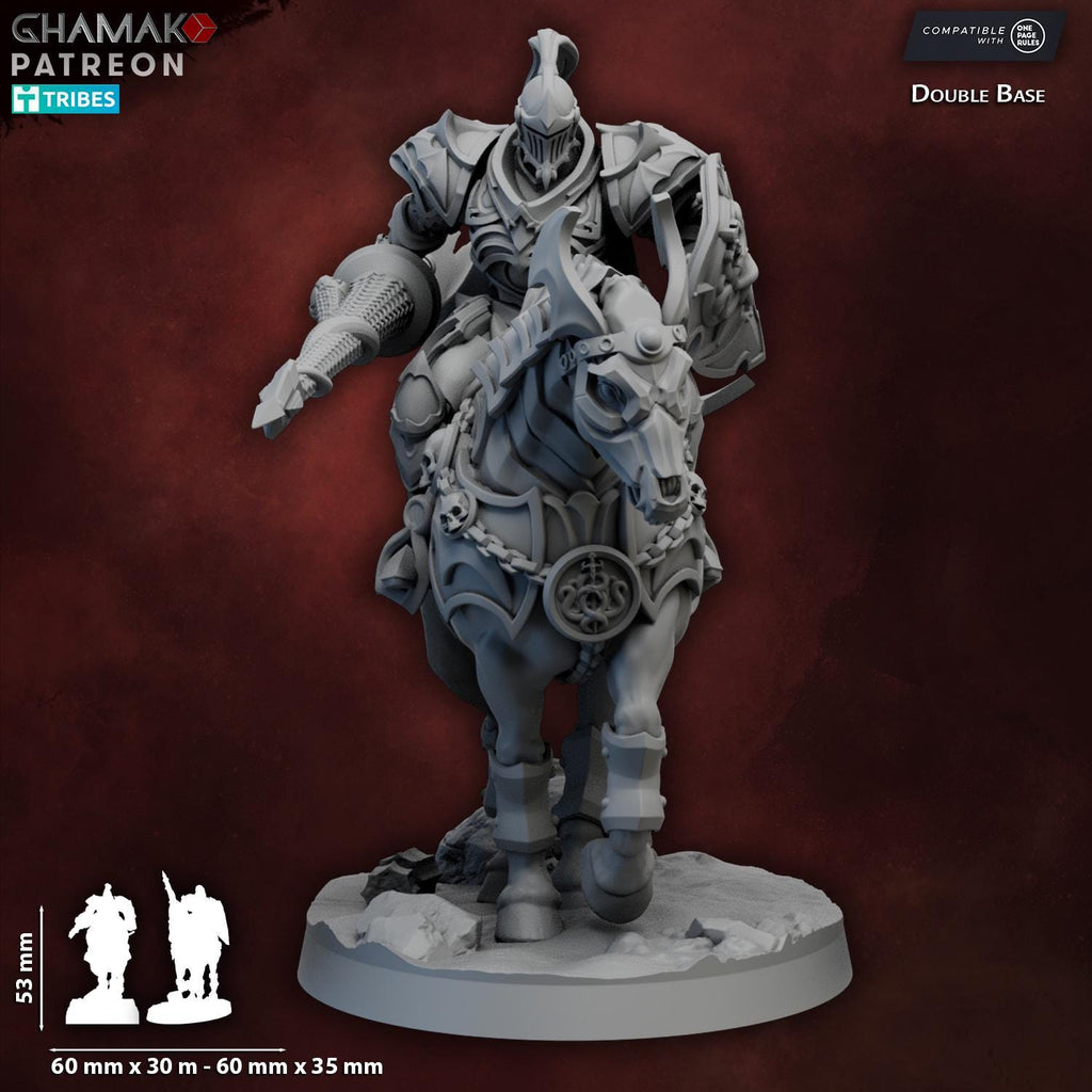 The Ouroboros Pact Cavalry (Horseback Vampires) - Ghamak Tabletop Fantasy Wargaming Miniatures