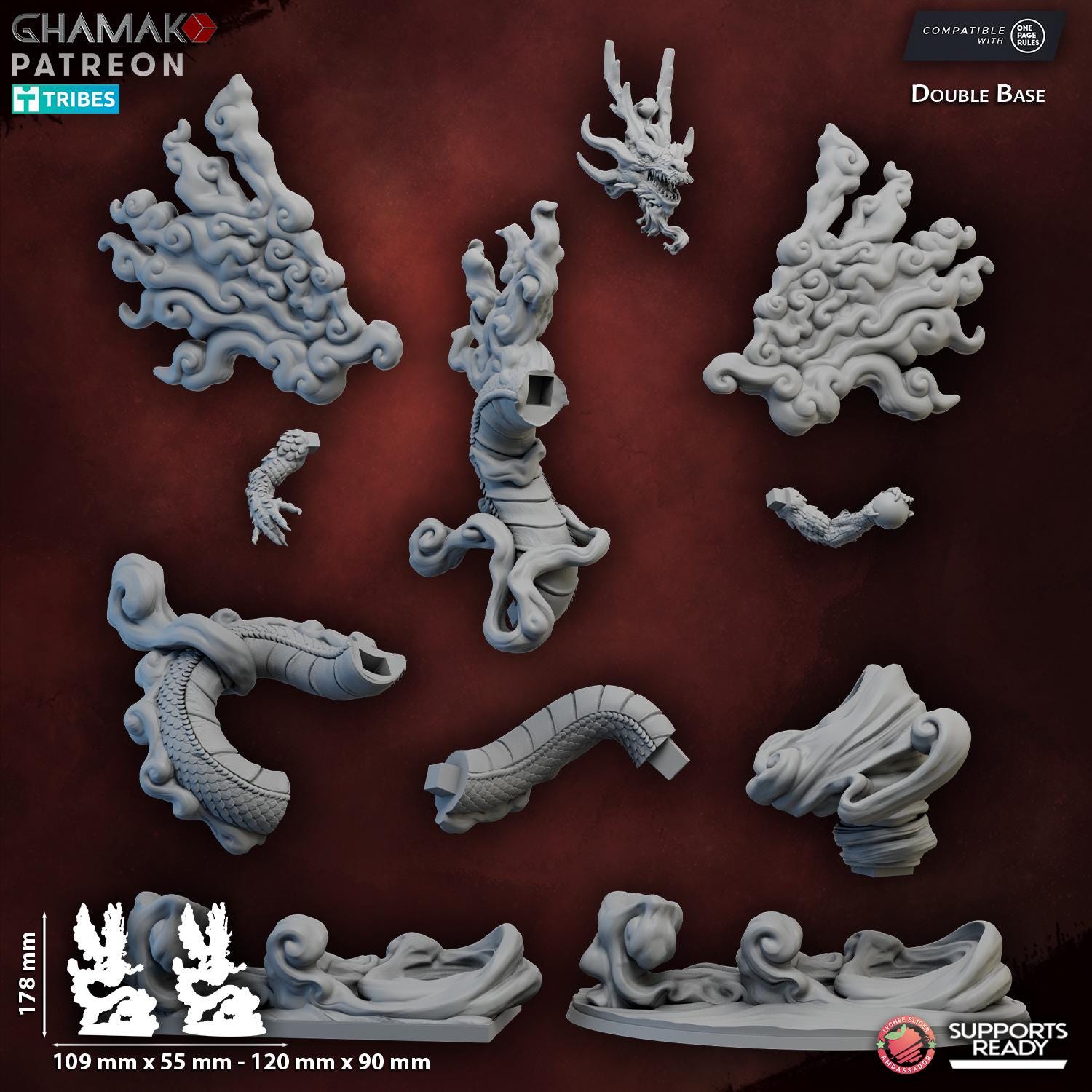 Wind Dragon Ghamak - Tabletop Sci Fi Fantasy Wargaming Proxy