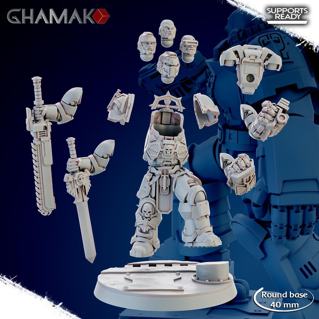 Tribune - Sidereum Knights Proxy Marines - Tabletop Wargaming Miniature