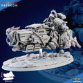 Pontifex of war on A-Grav bike - Tabletop Proxy Marines Sci Fi Knights Wargaming Chaplain