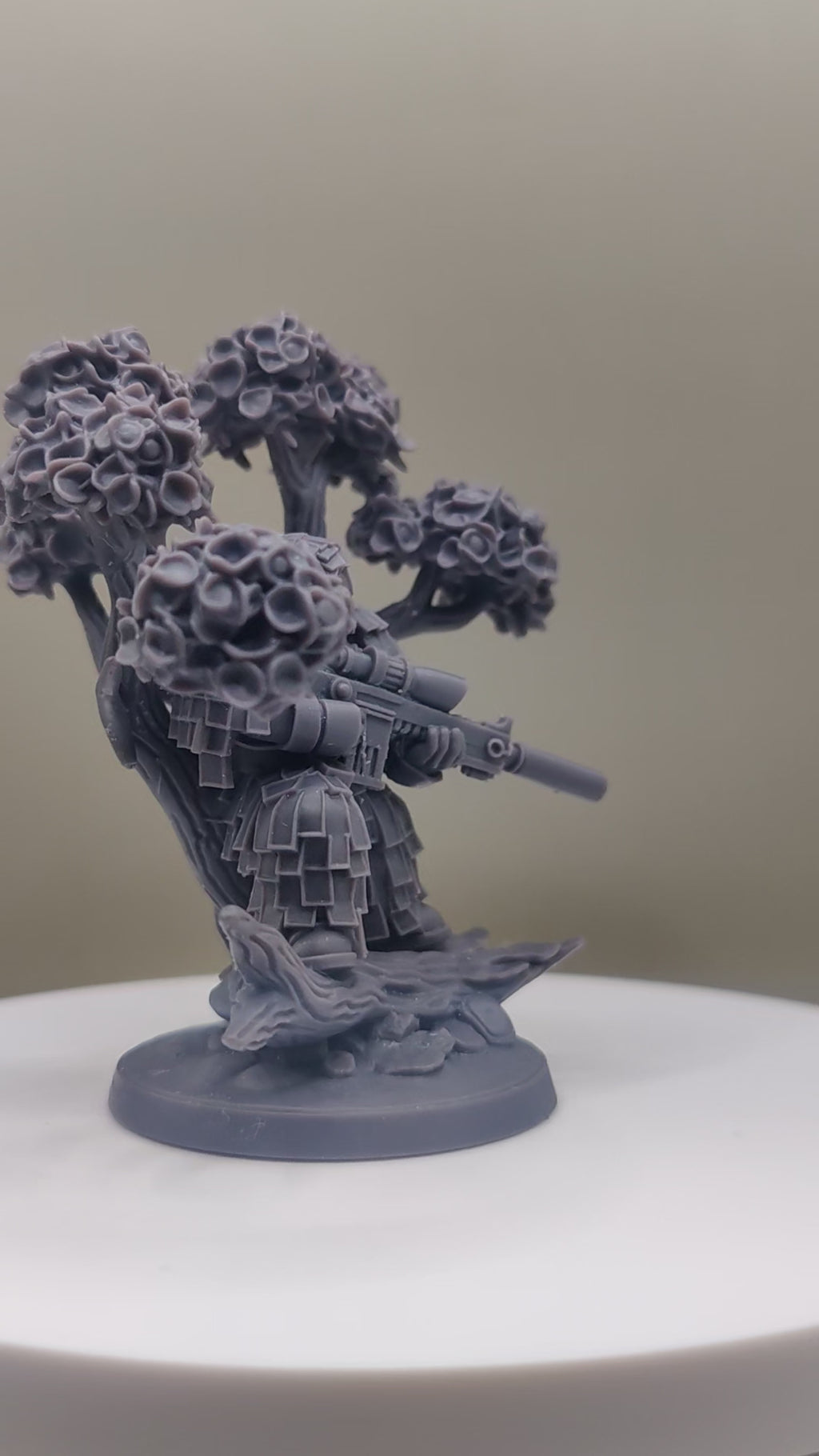 Space Sniper Diorama - Tabletop Sci Fi Marine Proxy 3D Resin Printed