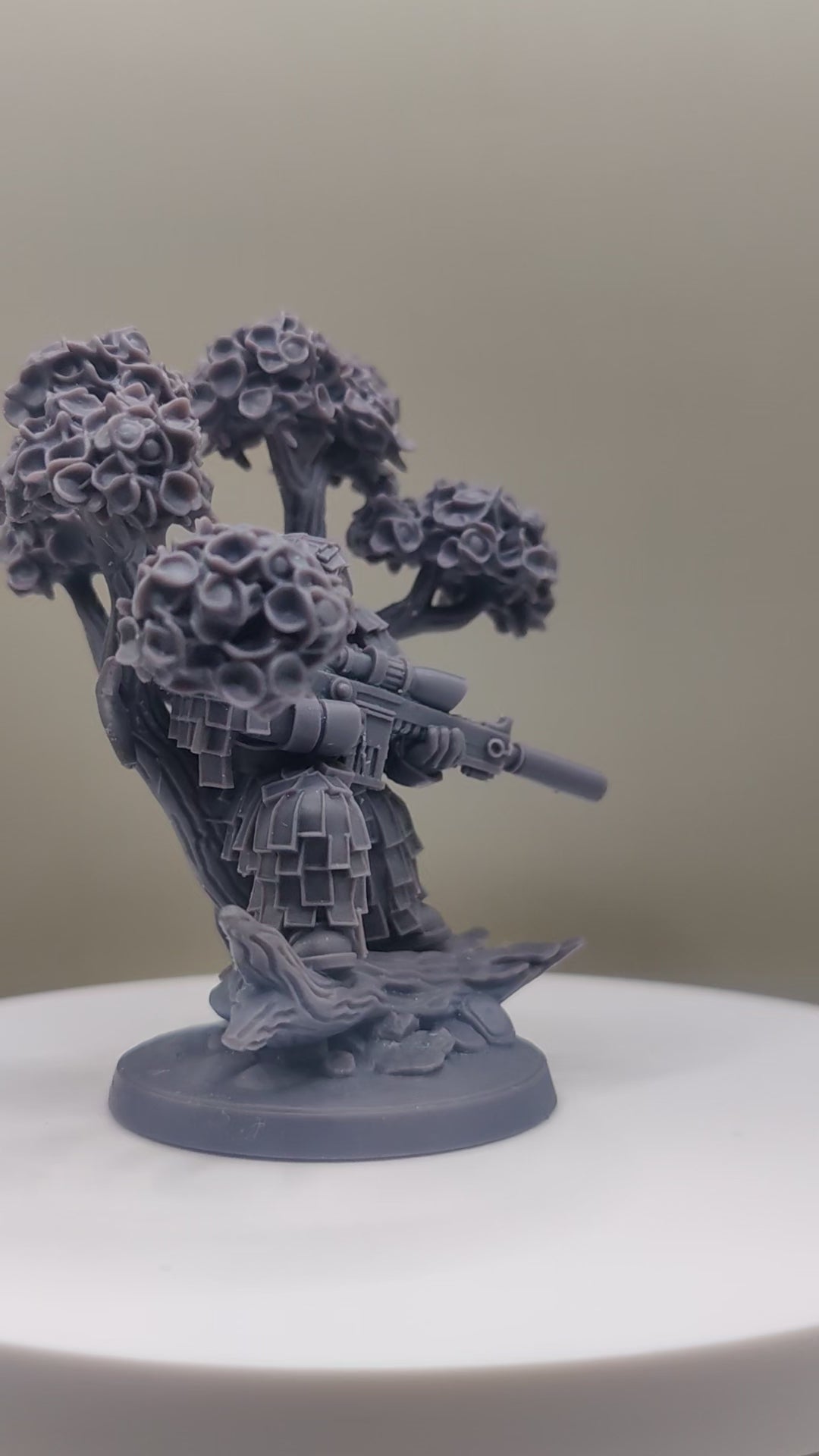 Space Sniper Diorama - Tabletop Sci Fi Marine Proxy 3D Resin Printed